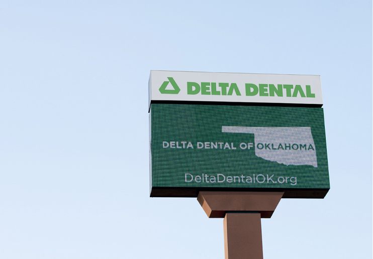 Delta Dental of Oklahoma sign